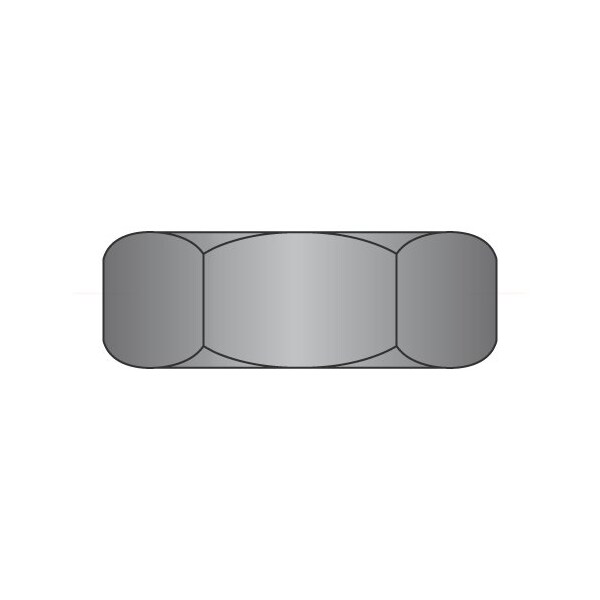 Newport Fasteners Jam Nut, 3/8"-16, Steel, Zinc Black, 21/64 in Ht, 3000 PK 821288 - main